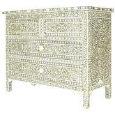 Mother of Pearl Chest Sideboard Grey Floral